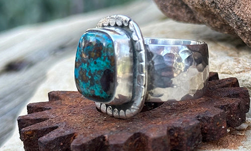 Apache Chrysocolla ring