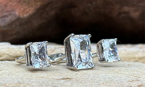 Radiant Cut CZ 3cap