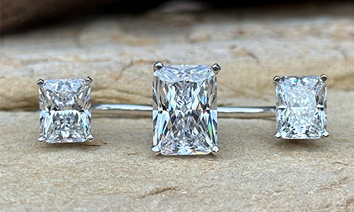 Radiant Cut CZ 3cap