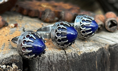 Lapis Bullet ring