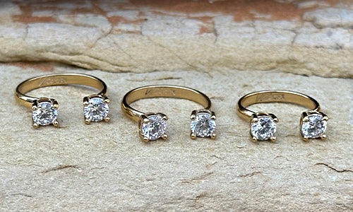 Tiny Gold CZ 2cap