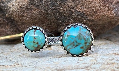 Turquoise 2cap ~ Saw-thoothed bezel № 1