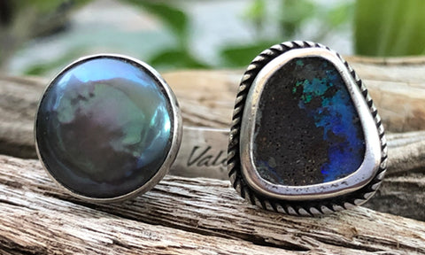 Black Pearl and Boulder Opal