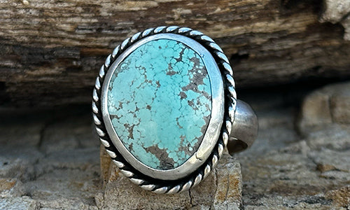 Large Nevada Turquoise ring