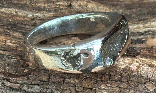 "Crater" Signet Ring