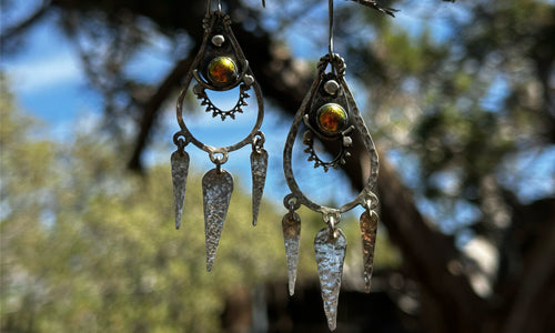 Ethnic Golden Danglers