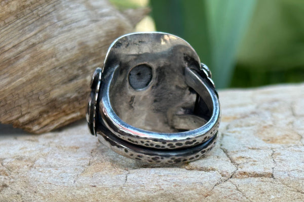 "Hold Your Fire" Kingman Turquoise ring