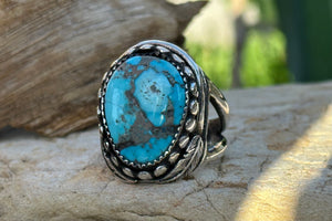 "Kingman Feather" ring