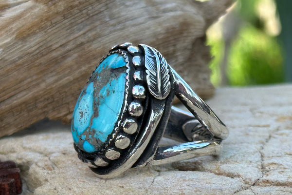 "Kingman Feather" ring