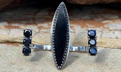 "La Belle Noire" 3cap ring