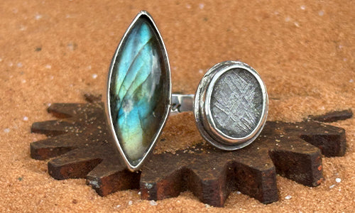 Muonionalusta Meteorite Labradorite 2cap