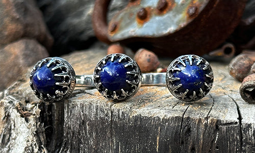 Lapis Bullet ring