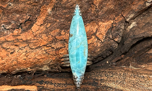 Larimar Elongated Marquise ring