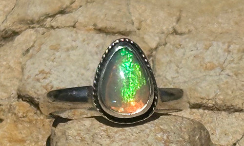 Teardrop Opal ring № 3