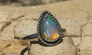 Teardrop Opal ring № 4