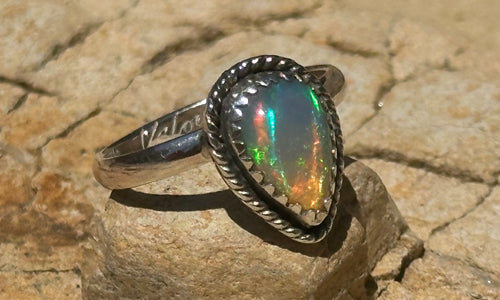 Teardrop Opal ring № 4