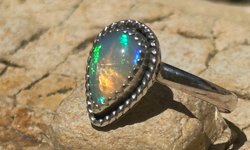 Teardrop Opal ring № 4