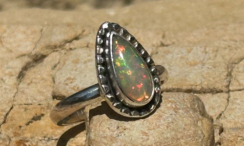 Teardrop Opal ring № 5