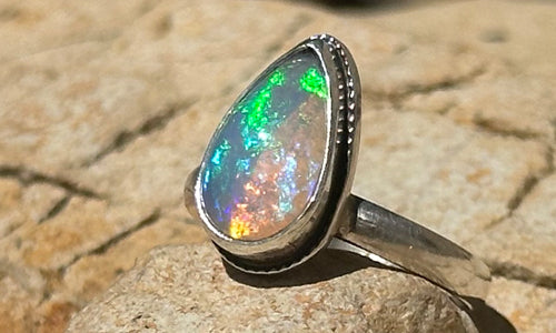 Teardrop Opal ring № 2