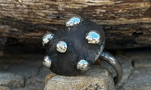 Oxidized Ball ring