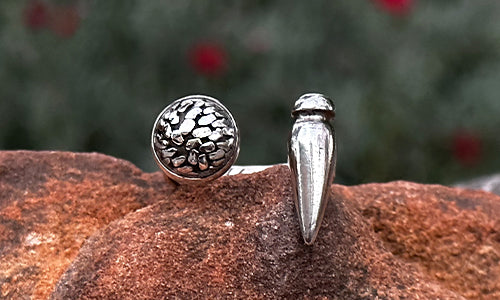 Textured Silver 2cap