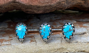 Dainty Teardrop Turquoise ring