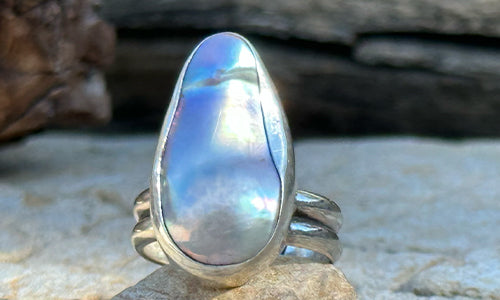 Freeform Pearl ring № 3