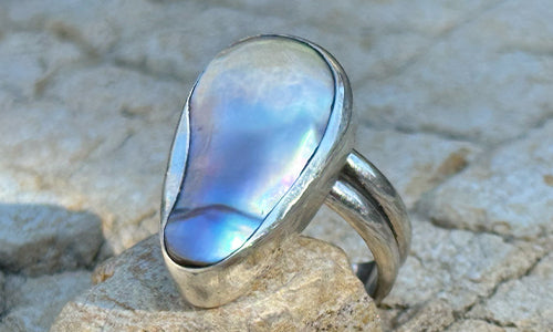 Freeform Pearl ring № 3