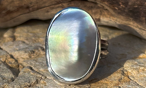 Freeform Pearl ring № 1