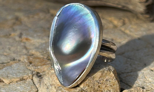 Freeform Pearl ring № 2