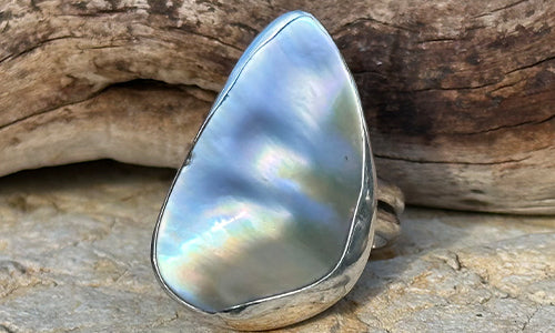 Freeform Pearl ring № 4