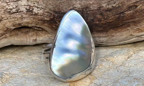 Freeform Pearl ring № 4