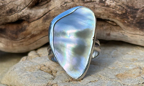 Freeform Pearl ring № 4