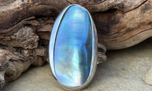 Freeform pearl ring № 7